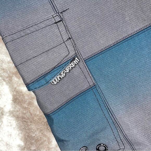 Ocean Current blue and gray men's swim trunks SZ 34" - Picture 4 of 4